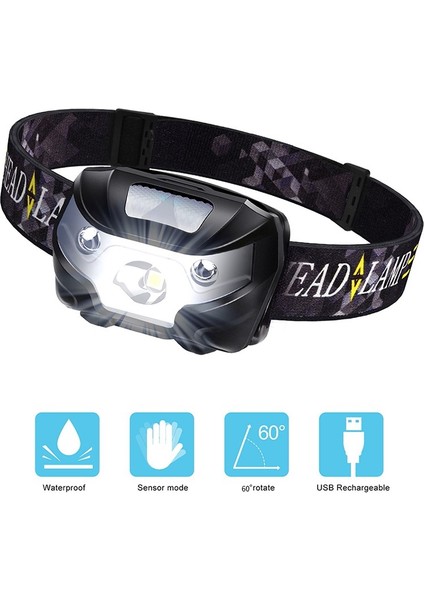 LED Şarj Edilebilir Far El Feneri, 5 Aydınlatma Modlu Far, Ayarlanabilir ve Rahat, Çocuklar ve Yetişkinler Için Koşu, Kamp, Yürüyüş Vb. Için Uygun. (Yurt Dışından) fiyatları