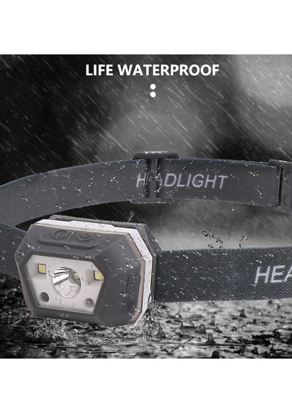 Xpe LED Şarj Edilebilir Far Parmak Indüksiyonlu Farlar Kafa Işık Lambası Orch El Feneri (Yurt Dışından) fiyatları