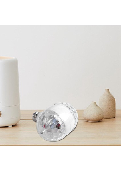 Parti Için Kristal LED Rgb E27 6W Çift Kafa Sihirli Sahne Aydınlatma Işaret Işığı (E27) (Yurt Dışından)