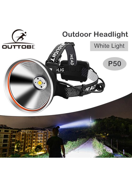 Outtobe LED Farlar Far Işığı Çalışma Işığı Işığı USB Şarj Edilebilir LED Far Acil Durum Işığı LED Aydınlatma Balıkçılık Dış Mekan Yürüyüş Koşu Için Far Balıkçılık Vahşi Macera (Yurt Dışından)