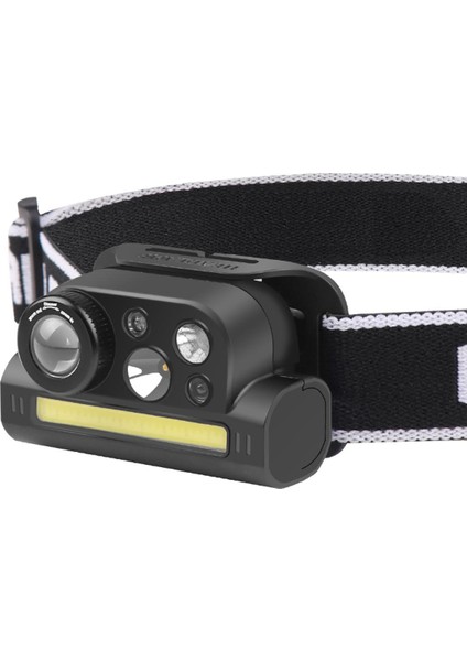 USB Şarj Edilebilir Geniş Işın Süper Parlak Xpg+Xpe+Cob+Led Kafa Feneri, Balıkçılık Koşu Için Ayarlanabilir Kafa Işık Lambası (Yurt Dışından)