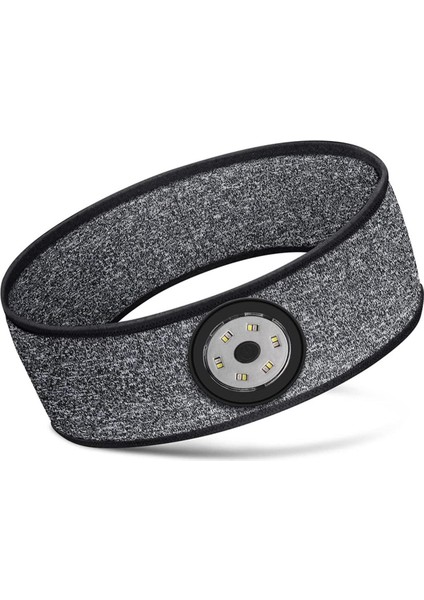 Şarj Edilebilir LED Far Koşu Işığı Kafa Bandı, Sos Işığı, Gri (Yurt Dışından)