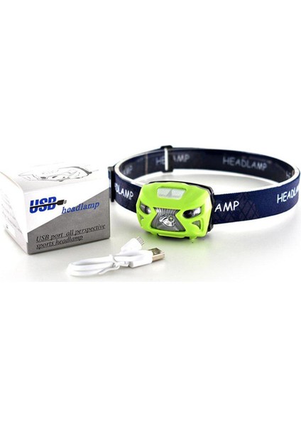 Te LED Farlar Indüksiyon Yem Işıkları Açık Havada Balık Tutma USB Şarjı (Yurt Dışından)