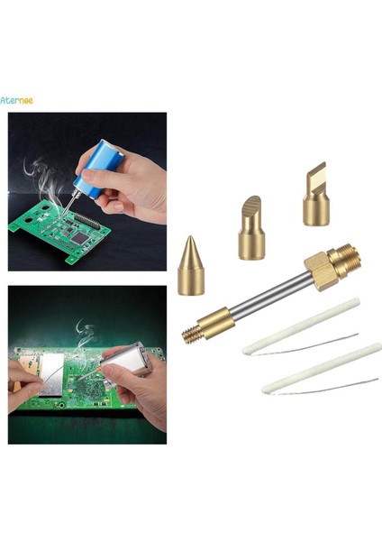 Kaynak Lehimleme Uçları ve 2 Yedek Çekirdek Tamir Aksesuarları Parçaları (Yurt Dışından)