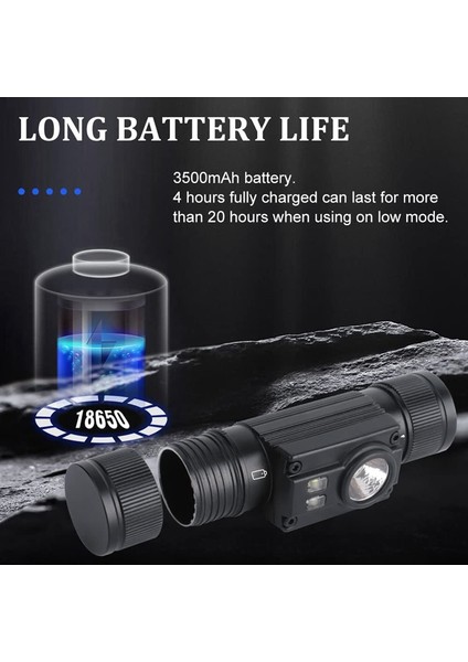 Süper Parlak LED Kafa Işık Lambası Şarj Edilebilir USB Kafa Işık Lambası (Yurt Dışından) fiyatları