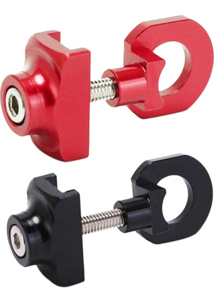 Adet Bisiklet Zincir Gergi Ayarlayıcı Alüminyum Alaşımlı Bisiklet Bağlantı Elemanı Cıvatası Tek Hızlı Bisiklet Cıvatası Vida Siyah ve Kırmızı (Yurt Dışından)