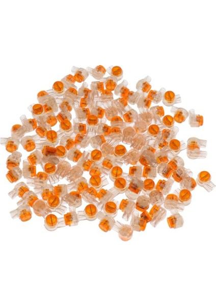 200 Adet 2 Telli Kapalı Açık Telefon Kablosu Tel Marangoz Jöle Konnektörleri Kıvrımlar (Yurt Dışından) fiyatları