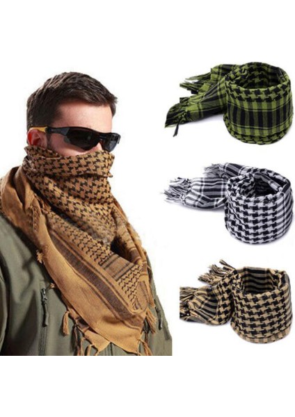 Yakışıklı Arafat Arap Eşarp Şal Keffiyeh Kafiya Hafif Askeri Shemagh Filistin Adam Şerit Eşarp Püsküller ile Yumuşak Sıcak (Yurt Dışından)
