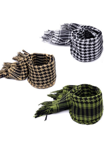 Yakışıklı Arafat Arap Eşarp Şal Keffiyeh Kafiya Hafif Askeri Shemagh Filistin Adam Şerit Eşarp Püsküller ile Yumuşak Sıcak (Yurt Dışından)