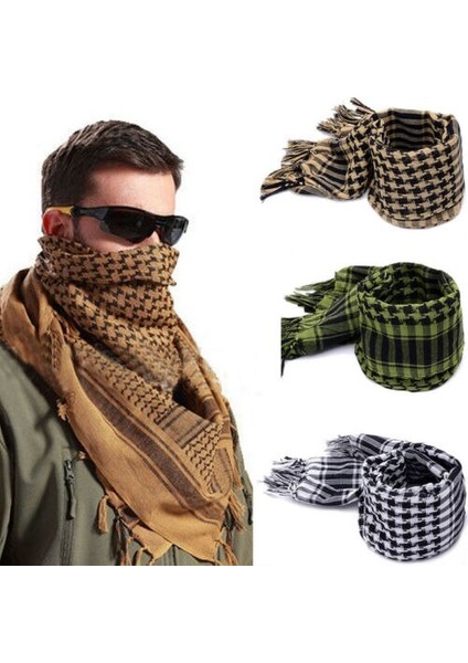 Yakışıklı Arafat Arap Eşarp Şal Keffiyeh Kafiya Hafif Askeri Shemagh Filistin Adam Şerit Eşarp Püsküller ile Yumuşak Sıcak (Yurt Dışından)