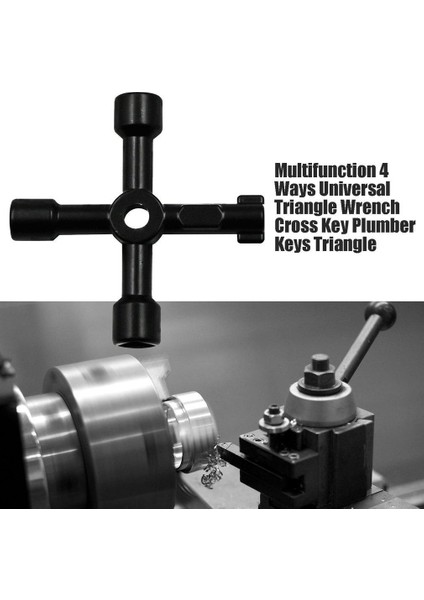 Çok Işlevli 4 Yollu Evrensel Üçgen Anahtar Çapraz Anahtar Tesisatçı Tuşları Üçgen (Yurt Dışından)