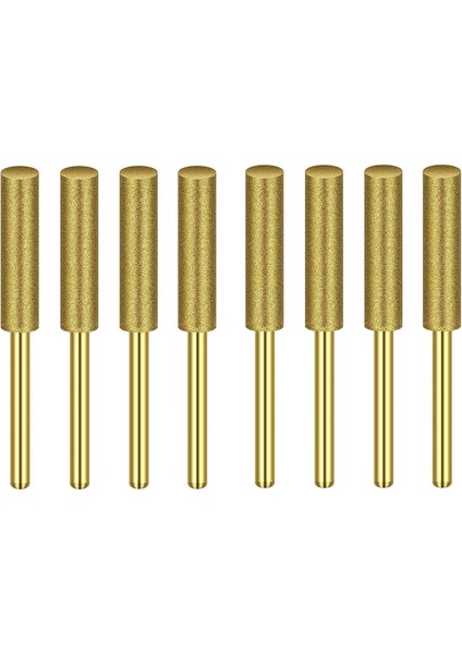 Ncanruı 8 Adet Yüksek Sertlik Elmas Testere Bileyici-Taş Dosya, Elmas Bileme Tekerlekleri Testere Dosyası (5/32 Inç, 4.0mm) (Yurt Dışından)