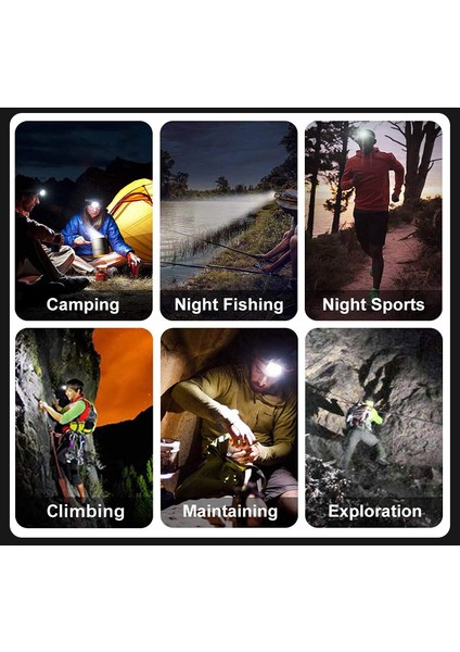 Su Geçirmez Ipx4 Mini LED Far USB Şarj Edilebilir 5 Aydınlatma Modu Süper Parlak Açık Kamp Far (Yurt Dışından) fiyatları