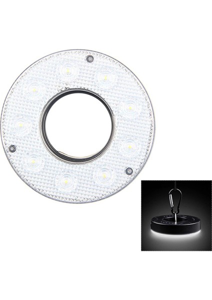 Süper Parlak Akülü Cob LED Kamp Işık Çadır Işığı Acil Durum Işığı Kamp Yürüyüş Balıkçılık Araba Tamir Açık Hava Etkinlikleri Için Kanca ile (Pilsiz) (Yurt Dışından)