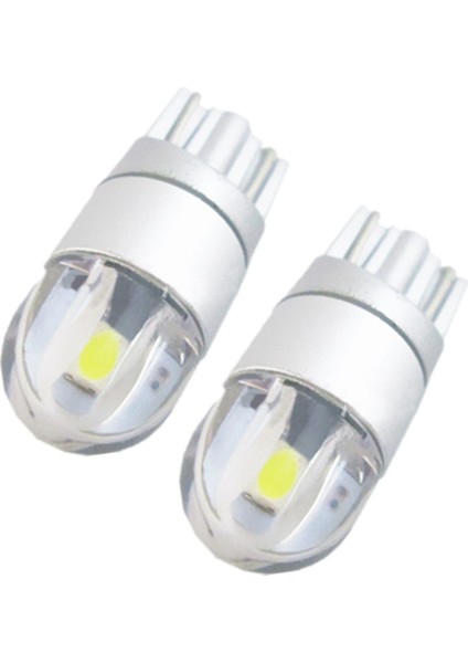 Adet W5W T10 2 Smd 3030 LED Ampuller Süper Parlak Beyaz Araba Dış Gündüz Farları Ampul 12 V Lisans Işığı (Yurt Dışından)