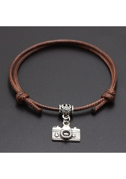 Dijital Kamera Kolye Kırmızı Iplik Dize Bilezik Şanslı Siyah Kahve El Yapımı Halat Bilezik Kadın Erkek Takı Sevgilisi Çift (Yurt Dışından) fırsatları