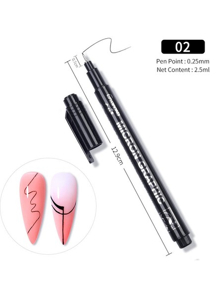 1pc Nail Art Graffiti Kalem Uv Jel Lehçe Su Geçirmez Çizim Boyama Astar Fırçası (Yurt Dışından) fiyatları