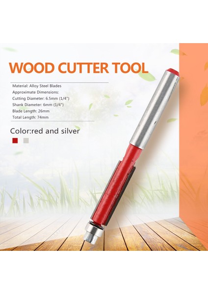 1/4 Shank Gömme Trim Yönlendirici Rulman Kesici Kesim Ucu Aracı Ahşap Kesici Alet (Yurt Dışından) modelleri