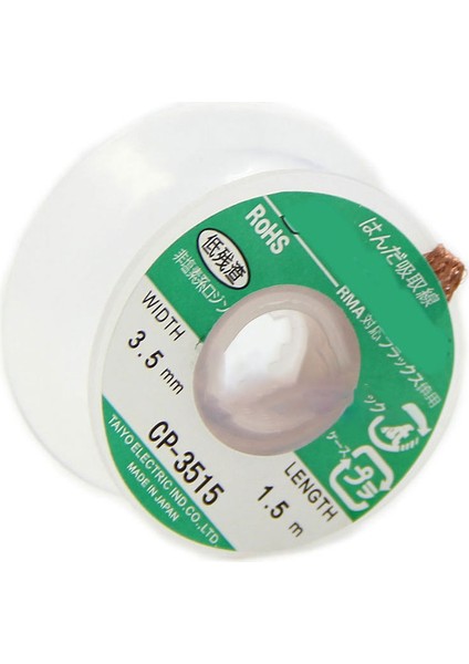 1.5 M 3.5mm Anti-Oksidan Sökme Örgü Lehim Sökücü Fitil Tel Onarım Aracı (Yurt Dışından) fiyatları