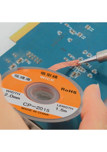 1.5 M 3.5mm Anti-Oksidan Sökme Örgü Lehim Sökücü Fitil Tel Onarım Aracı (Yurt Dışından) fırsatları