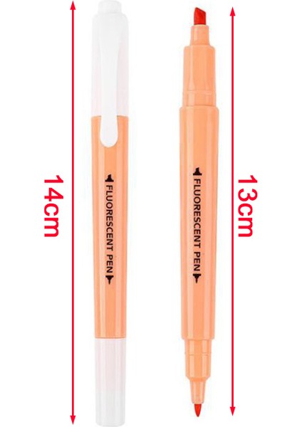 6 Adet Şeker Renk Çift Kafa Fosforlu Kalem Kırtasiye Marker Ofis Okul Seti (Yurt Dışından) modelleri