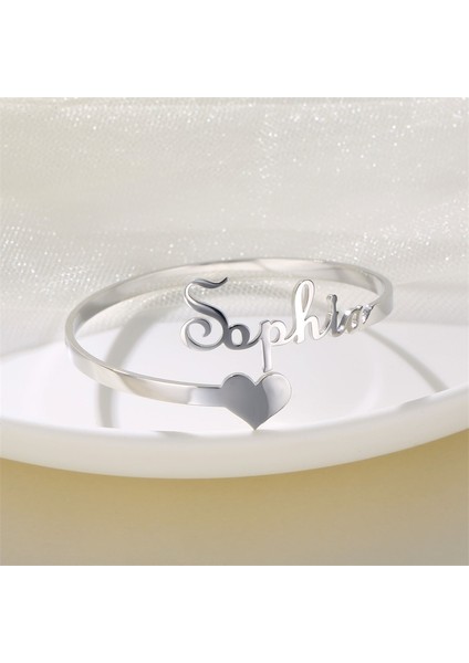 Kişiselleştirilmiş Adı Bilezik Charms Paslanmaz Çelik Özel Ad Kalp ile El Yapımı Tabela Bilezikler Kadınlar Için Bileklik Hediye (Yurt Dışından) indirimleri