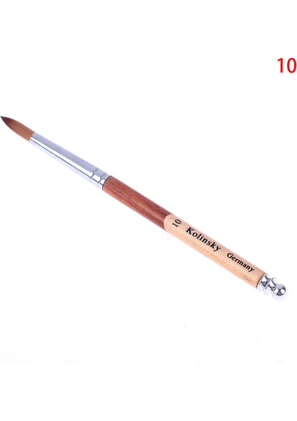 Akrilik Tırnak Fırçası Samur Saç Sıvı Toz Kristal Pembe Metal Ahşap Saplı (Yurt Dışından)