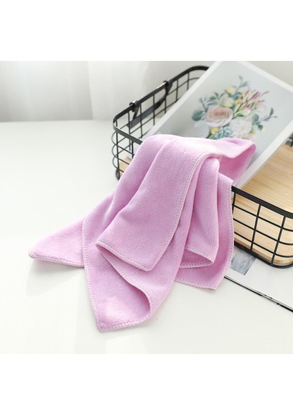30X30 cm Mikrofiber Havlu Ev Banyo Yüz Havlusu Düz Renk Hızlı Kuru Saç Havlusu Bayan El Havlusu Emici Yüz Havlusu (Yurt Dışından)