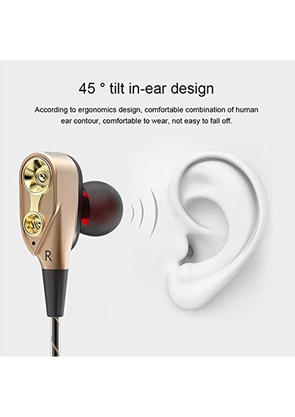 Olhveitra Kablolu Kulak Içi Kulaklık 3.5mm Auriculares Cep Telefonu Pc Için Kulakiçi Çift Mekanizmalı Stereo Kulaklık Kulaklık Oyun Handfree (Yurt Dışından) fiyatları