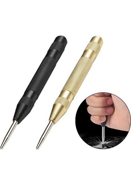 Adet Ağır Hizmet Tipi Otomatik Merkezi Pin Yumruk Yaylı Metal Ahşap Pres Dent Işaretleme Başlangıç Delikleri Aracı (Yurt Dışından) indirimleri