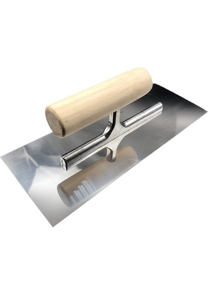 0.7mm Kalınlık Paslanmaz Çelik Bıçak Ahşap Saplı Sıva Malası Spatula (Yurt Dışından)
