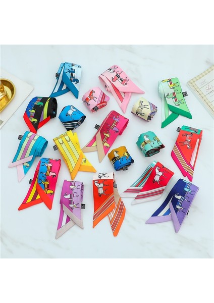 Uzun Bayan Çantası Ipek Eşarp Sıska Boyun Saç Atkı Kadınlar Için Bant Şapkalar Çanta Kravat Şeritler 2022 Yeni Kolu Sarar Yaz (Yurt Dışından) modelleri