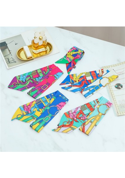 Uzun Bayan Çantası Ipek Eşarp Sıska Boyun Saç Atkı Kadınlar Için Bant Şapkalar Çanta Kravat Şeritler 2022 Yeni Kolu Sarar Yaz (Yurt Dışından) fırsatları