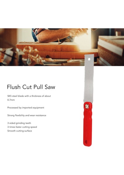 2 Taraflı El Testere, Emek Tasarrufu Sağlayan Pürüzsüz Kesim Gömme Kesim Çekme Testere Sk5 Ağaç Işleme Için Aşınmaya Dayanıklı Çelik Bıçak (Yurt Dışından) fiyatları