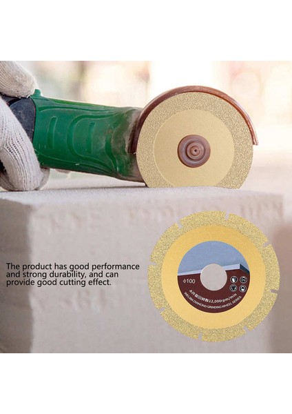 Kesme Tekerleği 100MM 60 Mesh Titanyum Kaplama Lehimleme Elmas Mermer Makinesi Için Testere Bıçağı Diski (Yurt Dışından)