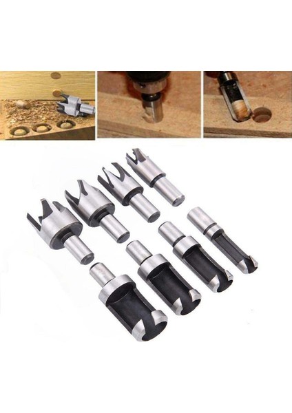 Ahşap Fiş Matkap Ucu Seti Pahlı Kesici Ağaç Işleme El Elektrikli Matkaplar Için Standart Fiş Kesici (Yurt Dışından) fiyatları