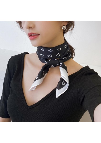 Saten Ipek Eşarp Kadın Tasarımcı Marka Fular Boyun Atkı 70CM Kare Kafa Saç Atkılar Bandana Bayanlar Için Mendil Yeni (Yurt Dışından)