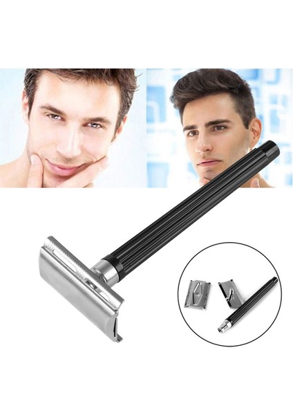 Uni Çift Kenarlı Jilet Islak Tıraş Klasik Paslanmaz Seyahat Metal Çelik Saplı Güvenlik Tıraş Makinesi Yüz Jiletli Bıçak (Yurt Dışından) fiyatları