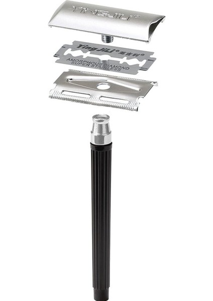 Uni Çift Kenarlı Jilet Islak Tıraş Klasik Paslanmaz Seyahat Metal Çelik Saplı Güvenlik Tıraş Makinesi Yüz Jiletli Bıçak (Yurt Dışından) fırsatları