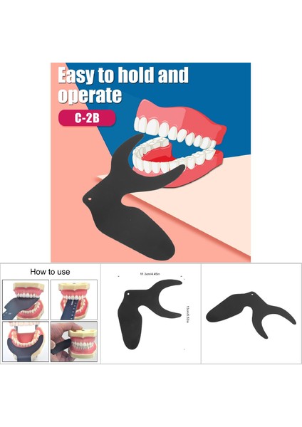 Dental Fotoğraf Kontrastı Siyah Arka Plan Panosu Damak Fotoğrafı Kontrastı Tp (Yurt Dışından)