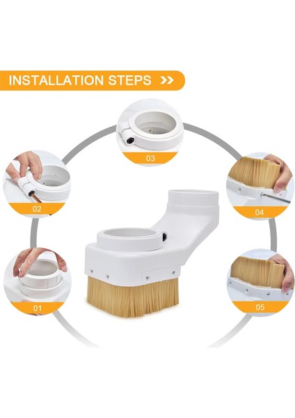 Cnc Router Toz Ayakkabı Somunu 70/75/80/85/90/100MM Gravür Freze Tezgahları (Yurt Dışından) indirimleri