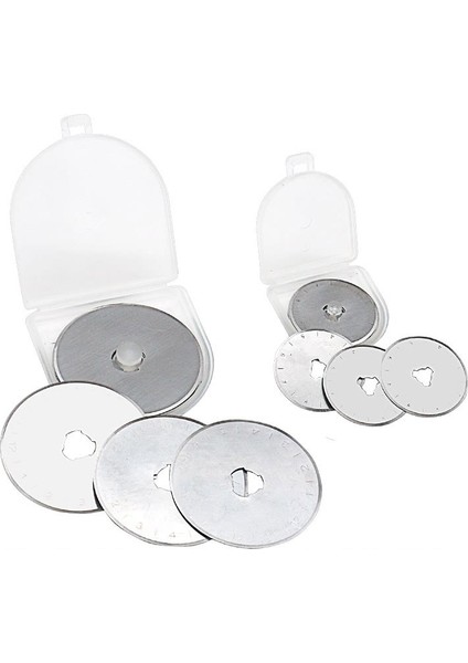 Quanbu 10 Adet 45MM Döner Kesici Dolum Bıçakları Patchwork Kumaş Deri El Sanatları Çelik Dairesel Dikiş Kapitone Kesiciler (Yurt Dışından) fırsatları