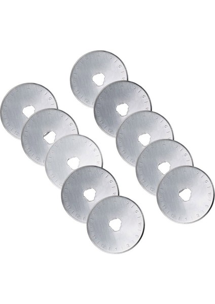 Quanbu 10 Adet 45MM Döner Kesici Dolum Bıçakları Patchwork Kumaş Deri El Sanatları Çelik Dairesel Dikiş Kapitone Kesiciler (Yurt Dışından) indirimleri