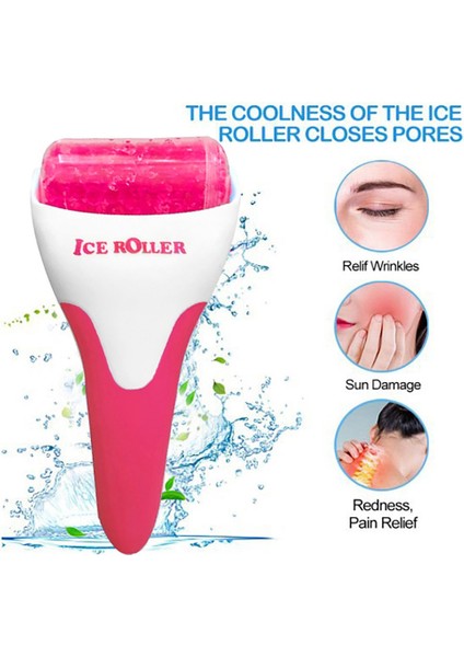 Yüz Silindiri Soğuk Buz Rulosu Masajı - Kırmızı (Yurt Dışından) indirimleri