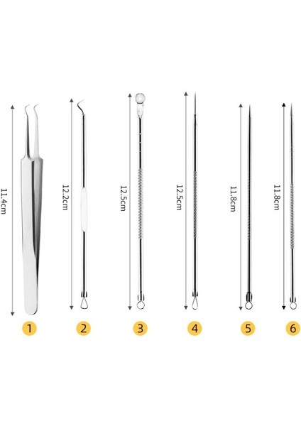 Sıcak Satış Siyah Nokta Kaldırma Yüz Akne Akne Aracı Set Akne Iğnesi Paslanmaz Çelik 5 Parça Set (Yurt Dışından) fırsatları