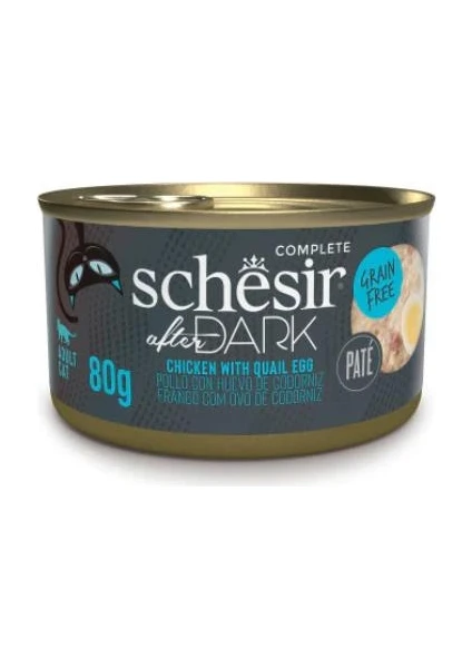 After Dark Pate Tavuklu ve Bıldırcın Yumurtalı Yetişkin Kedi Konservesi 80 gr