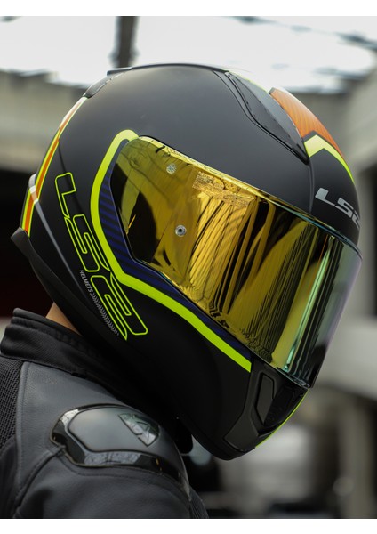 Rapıd 2 Extra Mat Neon Sarı-Navy Mavi Kask