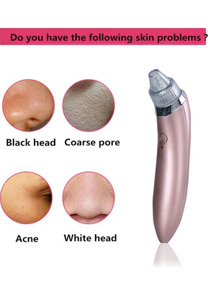 Güzellik Cihazı Gözenek Temizleyici Siyah Nokta Ingilizce Sürüm Temizleme Cihazları Gül Altın Şarj Edilebilir (Yurt Dışından) indirimleri