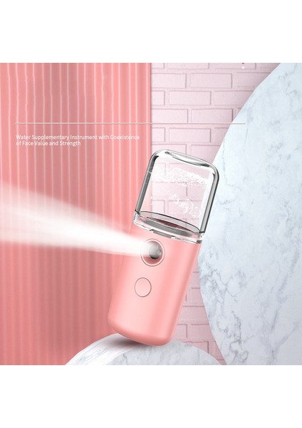 Sis Püskürtücü Mini 30 ml Nano Taşınabilir Yüz Spreyi Yüz Buhar Makinesi Nemlendirici Cilt Bakımı Nemlendirici Instent (Yurt Dışından)