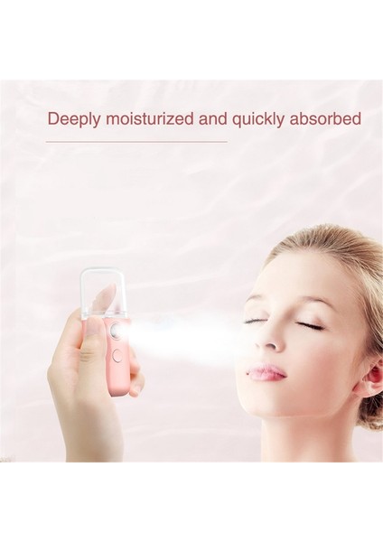 Sis Püskürtücü Mini 30 ml Nano Taşınabilir Yüz Spreyi Yüz Buhar Makinesi Nemlendirici Cilt Bakımı Nemlendirici Instent (Yurt Dışından)